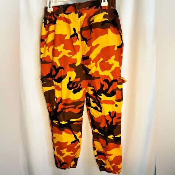 Zodlls Orange Camo Cargo Pants Size L - Picture 3 of 5